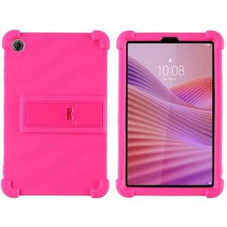 Lenovo Tab K9 silikoneetui med kickstand - Hot Pink