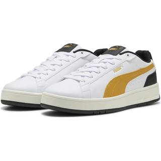 PUMA Court Classico Sneakers Unisex, Shoes, White/Archive Gold/Black, 44