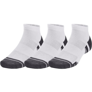 Under Armour Performance Tech™ Unisex 3-Pack Low Cut Socks White / White / Jet Gray M