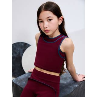 Next Burgundy Red Sports Crop Top (5-16yrs)