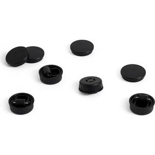 HAY Facet Cabinet fødder og -hjul i 4-pak Black