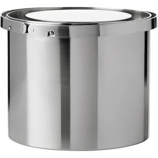 Stelton - Arne Jacobsen Ice Bucket 1 L Steel - Isspande og vinkølere - Arne Jacobsen