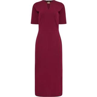 Lts Tall Red Keyhole Midi Dress 20 Lts | Tall Women's Work Dresses