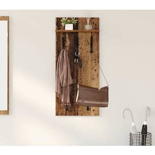 Vægmonteret Jakkeholder med hylde Gammelt træ 90 x 40 x 10 cm
