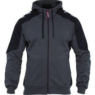 Engel 8820-233 Galaxy Sweat Cardigan med hætte Hvid/Antrazitgrå XL