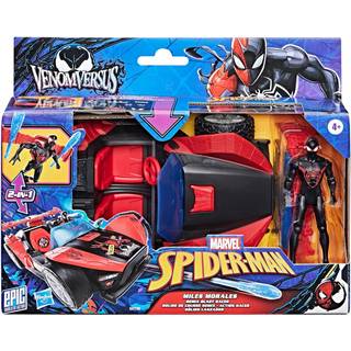 Marvel Spider-Man Epic World of Actionfigur med Bil - Miles Morales Remix Blast-Racer