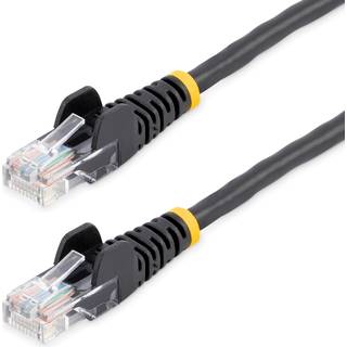STARTECH "Cat5e Patch Cable with Snagless RJ45 Connectors - 2m, Black"