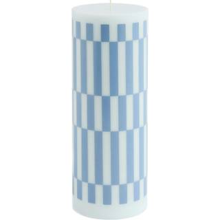 Hay Column Bloklys L t / Dusty Blue - Lys Stearin Lyseblå - AB401-A603-AP92