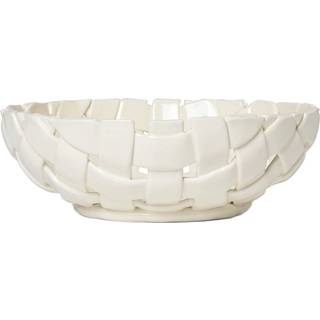 Ferm Living Plait Skål Ø30 Cm Offwhite - Serveringsskåle Keramik Off-White - 1104269912