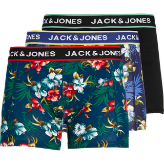 Jack & Jones 3pak printede underbukser/boksershorts i tre farver til herre