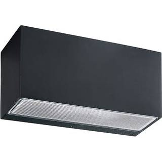 Norlys Asker, LED væglampe, down, IP65, sort