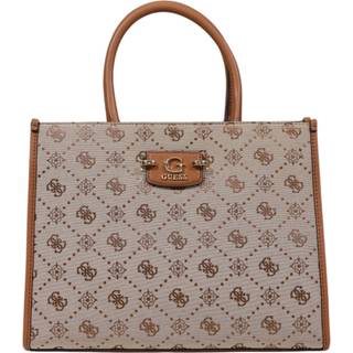 Guess Neda stor håndtaske (LATTE LOGO (LTL))