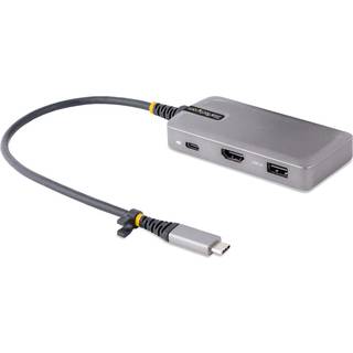 StarTech.com 104B-USBC-MULTIPORT dockingstation Ledningsført USB 3.2 Gen 1 (3.1 Gen 1) Type-C Sort, Sølv