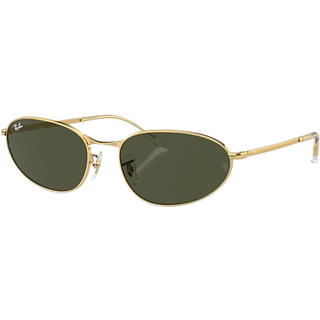 Ray - Ban Unisex RB3734 001/31 Solbriller Metal Guld Grøn Geometrisk Normal