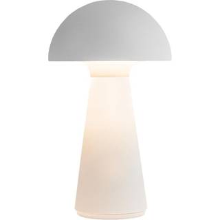 Sam Genopladelig Lampe, H28 cm, hvid