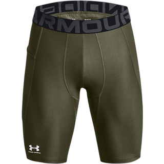 Under Armour Heatgear Pocket Long Shorts Kompressionsundertøj Herrer størrelse XL - Regular farve olivengrøn