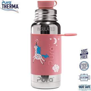 Pura® - Therma Sportsflaske Big Mouth® Enhjørning 475ml