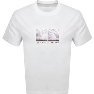 Armani Exchange Short Sleeved T Shirt Off White