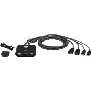 2-Port USB FHD HDMI Cable KVM Switch