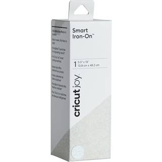 Cricut Joy Smart Iron-On Glitter ark 14 x 48 cm (hvidt)