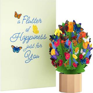 LovePop Everyday Pop -Up Card med mini -papirbuket til hende og ham - 3D lykønskningskort til drenge piger mænd kvinder - fladder af lykke - 5 """"