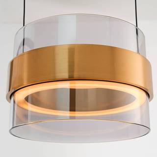 Brilliant Hængelampe Inside, dæmpbar, Aluminium/grå/zink, Stue/spisestue, Metal