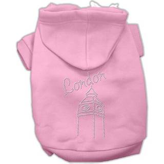 Mirage Pet Products London Rhinestone Hoodies Pink 2x-Large/Size 20