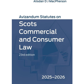 Avizandum Statutes on Scots Commercial and Consumer Law