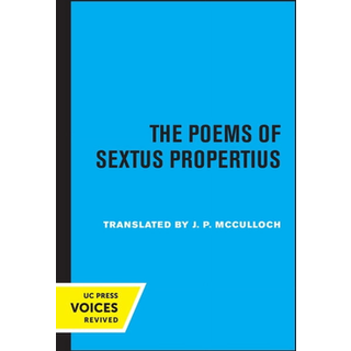 The Poems of Sextus Propertius