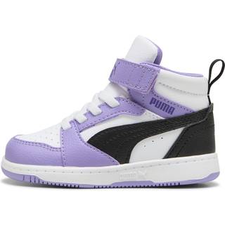 PUMA Rebound V6 Mid Toddlers&#39; Sneakers, Shoes, Violet/Black/White, 21