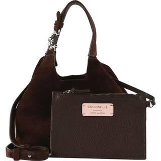 Coccinelle C-Easy Suede Håndtaske mørkebrun