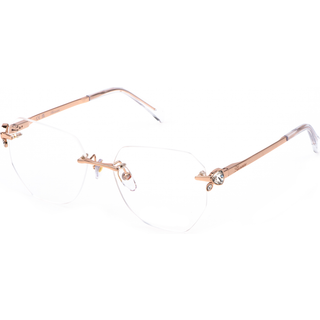 Blumarine Kvinde VBM213S 08FC Optiske stel Metal Guld Geometrisk