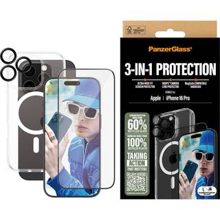 iPhone 16 Pro PanzerGlass 3-i-1-beskyttelsespakke