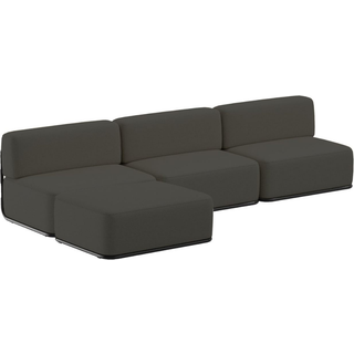 TRIMM Copenhagen Raw 3-Seater Sofa W. Chaise Longue Grey
