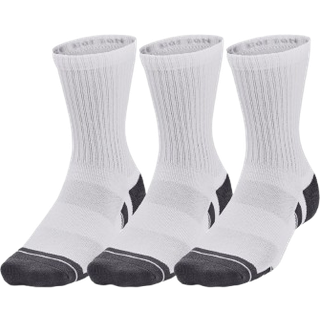 Under Armour 3-pak Performance Cotton Mid Socks - White - X-Large