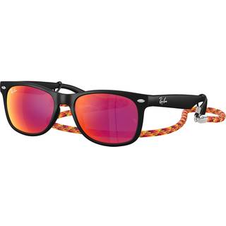 Ray - Ban Børn RJ9052S JUNIOR NEW WAYFARER 70286Q Solbriller Nylon Sort Brun Firkantet Spejlet
