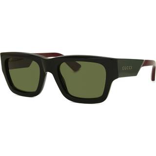 Gucci Mand GG1668S 003 Solbriller Acetat Sort Grøn Firkantet