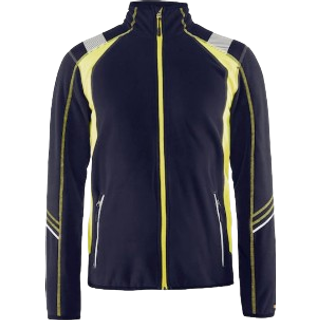 Blåkläder 4993 Microfleece Jakke / Microfleece Arbejdsjakke - M - Marineblå/High Vis Gul