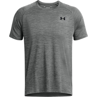 Under Armour Men's UA Tech Textured Short Sleeve Castlerock/Black, XL