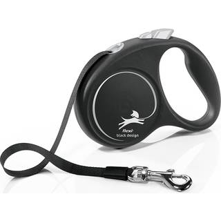Flexi-line Black Design 5m - Sort / Med Snor / S