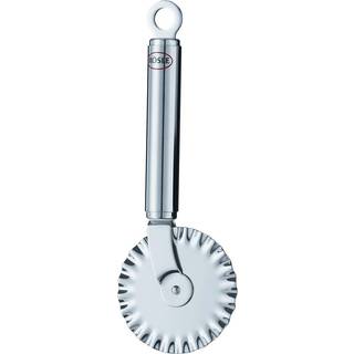 Rösle Teigrädchen 7 cm gewellt mit Rundgriff - Edelstahl - Silber