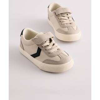 Next Grey Wide Fit (G) Touch Fastening Elastic Lace Trainers