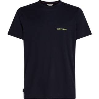 Icebreaker Merino 150 Tech Lite S/S Tee IB Wordmark Merino-shirt Herrer størrelse M farve blå