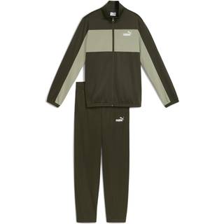 PUMA Poly Colourblock Suit Youth, Clothing, Dark Olive, 9-10Y