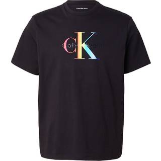 Rainbow Monogram T-shirt - Pride - Black - S