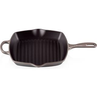 Signature Støbejerns Kvadratisk Grillpande, Flint, 26x26 cm