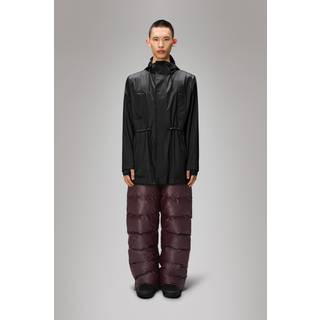 Rains Bold Long Jacket - Black Grain