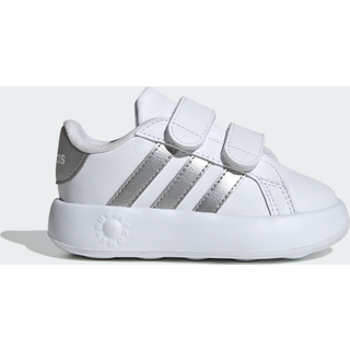 Grand Court 2.0 Kids sko - Cloud White / Matte Silver / Cloud White - 20