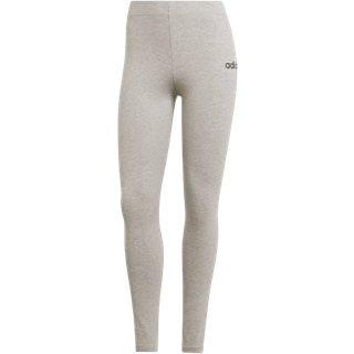 Essentials Linear Cotton tights - Medium Grey Heather / Black