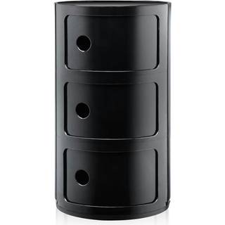 Kartell Componibili Bord Black 3 Rum: H59 cm